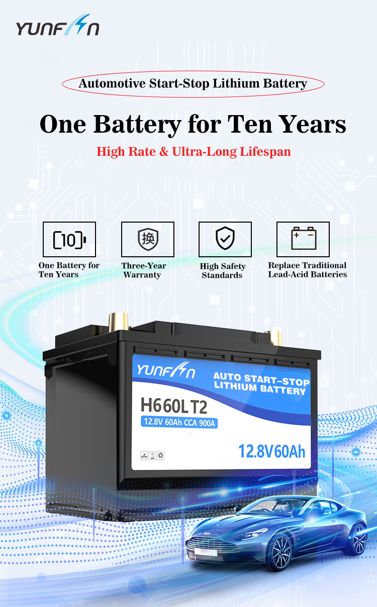 12V 60Ah Lithium Ion Car Battery