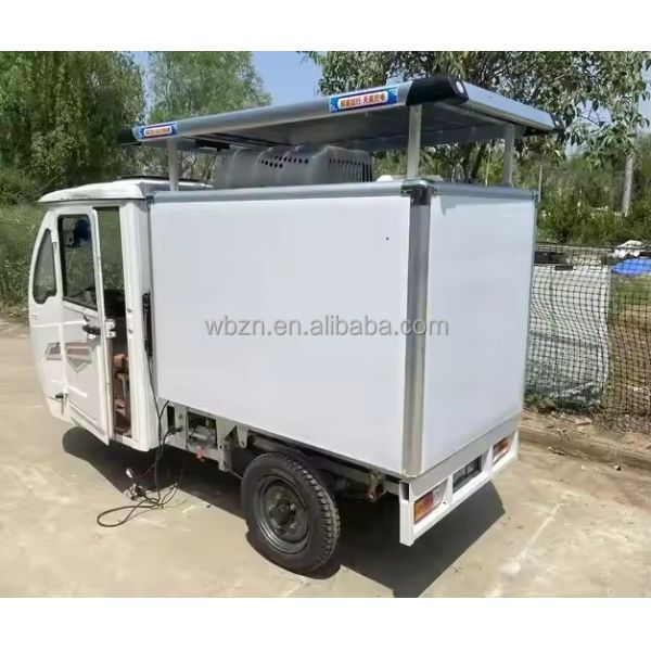 Ice Cream Cabinet Three Wheel Bike Restaurant Retail 200L Electric Ice Cream Bicycle Freezer