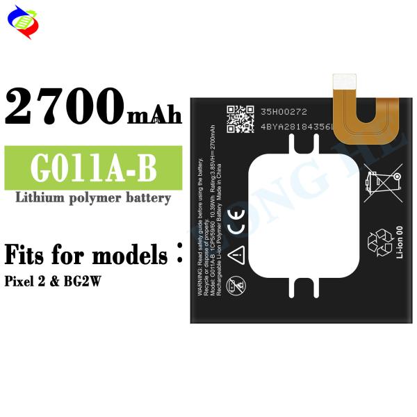 Proteção de IC duplo compatível com Google BG2W G011A-B Bateria de telefone móvel para Pixel 2