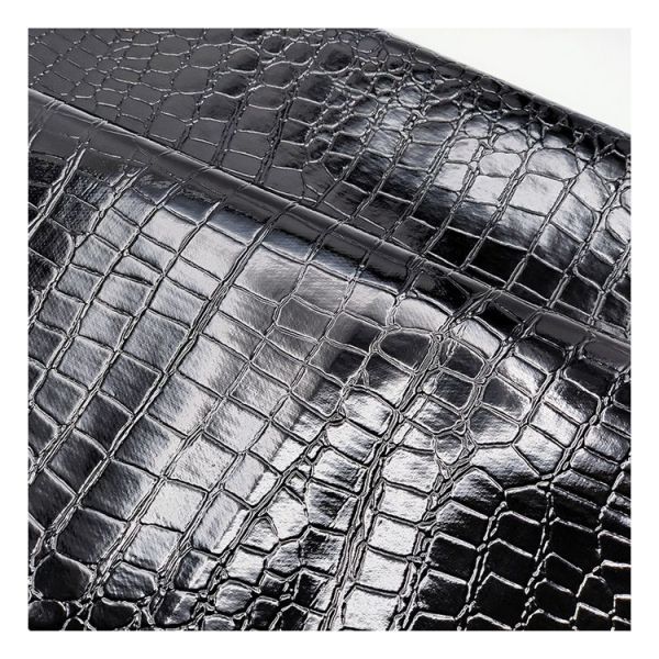 High Gloss Stone Pattern Pvc Synthetic Leather Animal Pattern Shoes Bags and Bags Faux Leather Fabric