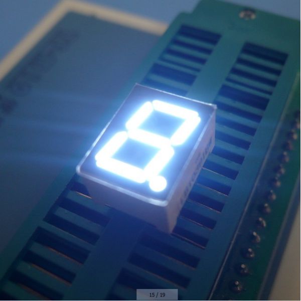 0.39 Inch Common Anode single digit 7 Segment Led Display Black Face For Digital Indicator
