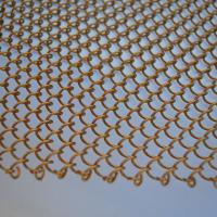 Rideaux en acier inoxydable en chaîne de liaison décorative en treillis métallique pour l'architecture