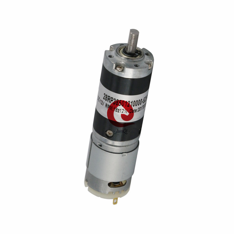 дом Applicance мотора JQM-28RP385 DC планетарной шестерни вращающего момента 12V 28mm высокий, контроль состояния безопасности
