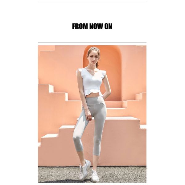 yoga wear blank crop leggings