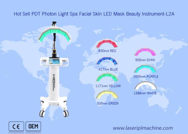 Venda Quente Rejuvenescimento da Pele 7 Cores Pdt Led Light Therapy Machine Para Clínica