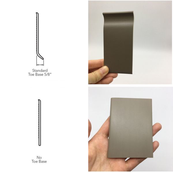 Base de cubierta de pared de caucho fácil de instalar con dedos de pie Selección de código RAL o código Pantone