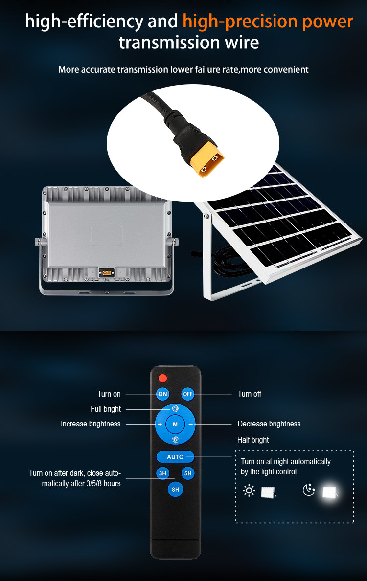 высокие приведенные в действие света потока СИД 100w солнечные с сумраком датчика движения на открытом воздухе, который нужно рассветать