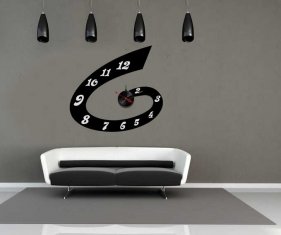 Vinyl Designer Wall Sticker Clocks 10A080 / Home Decoration