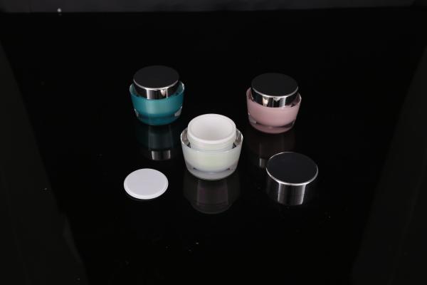 hand lip crystal pump empty square white Screen Printing Airless 30ml Cosmetic Cream Jars