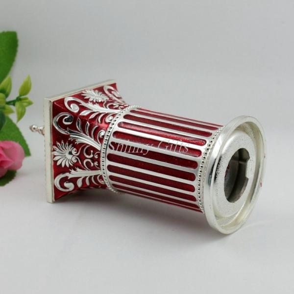 Shinny Gifts Retro European High-End Peacock Hand Pressure Automatic Toothpick Holder&box