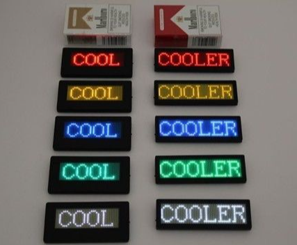White Color USB ROHS Multicolor Scrolling LED Signs