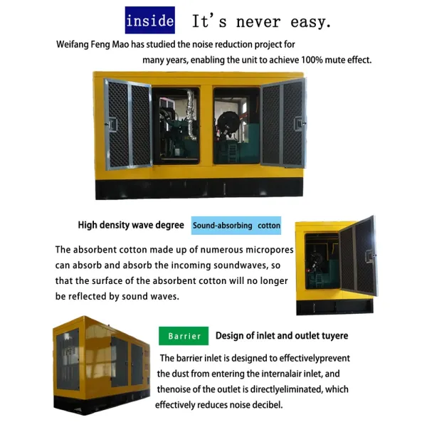 Высокобезопасное энергогенератор Volvo мощностью 40 кВт 3-фазный генератор IP23 защита