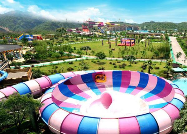 Hot Galvanized Steel Bowl Water Slide Water Supply 150m³/H For Sports Park