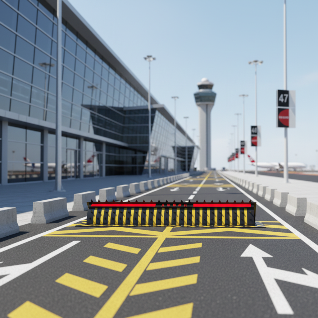 PLC Controlled Road Blocker System with 220 Ton Capacity and Electro-Hydraulic Drive for Secure Vehicle Access Control