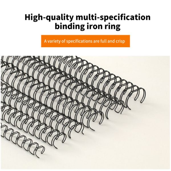 Nylon-Coated double Wire-0 Double Loop Spiral O Double Loop Binding Wire Twin Ring Loop Wire  in spools & Pre cut boxes