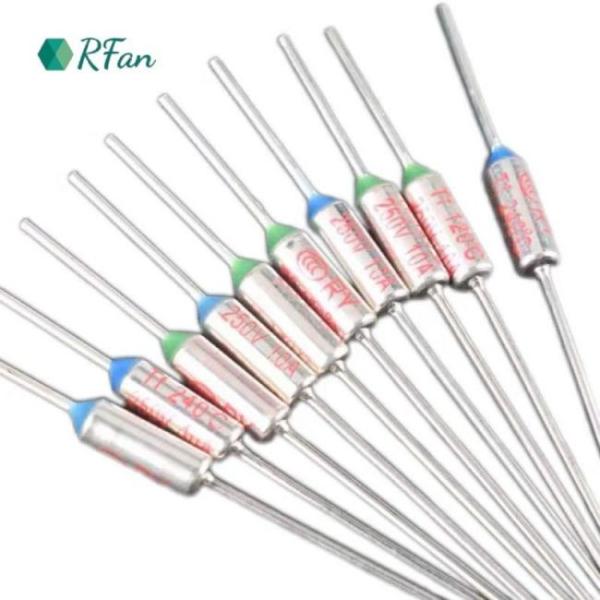 142°C Fusível térmico Aupo Fusível térmico desligado 250V 10A Para ferro de curling