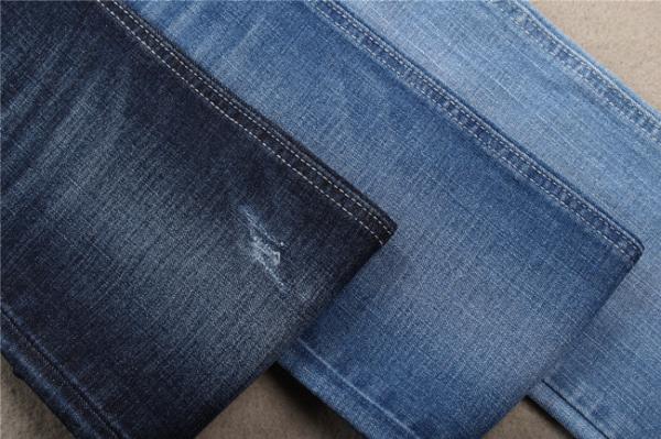 10.8 oz tissu denim haute élasticité Crosshatch coton Spandex Jeans tissus