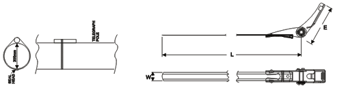 201,304,316 grade PVC coated universal type stainless steel cable ties