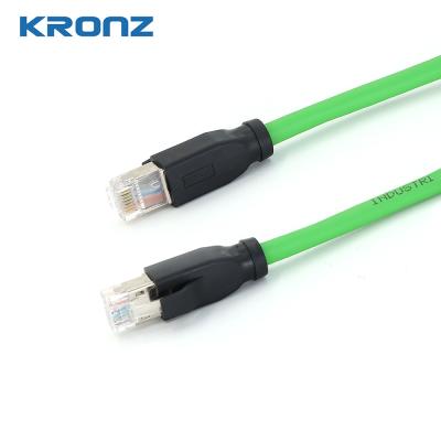 Waterproof IP20 Ethernet RJ45 Connectors Dual Shielded Cable 24AWG