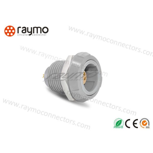 Audio Video Circular Plastic Connectors, Panel Mount Connector Self Locking