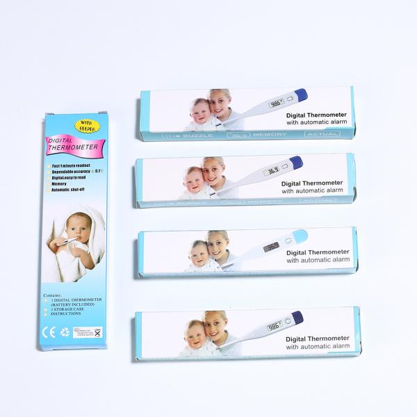 Termómetro digital electrónico oral y rectal para la temperatura corporal con pantalla LCD