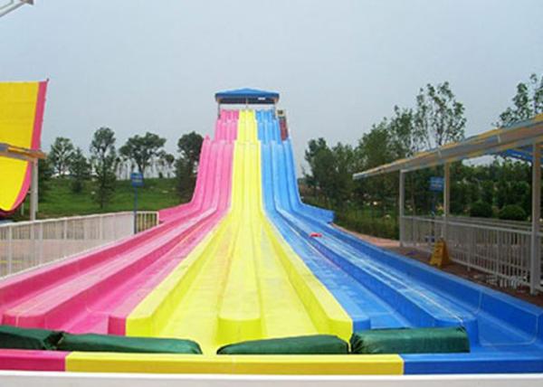Amusement Park Big Water Slides Custom Size With Water Pump Accessories