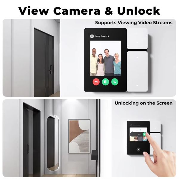 IR Blaster Smart Home Control Panel Tuya Touch Screen With 3 Gang Switch For House Automation