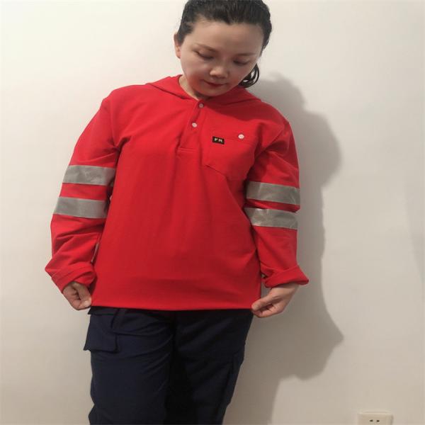 O fogo da segurança impermeabiliza 100 a taxa CN88 12 de Vis Hoodie HRC2 do algodão olá!