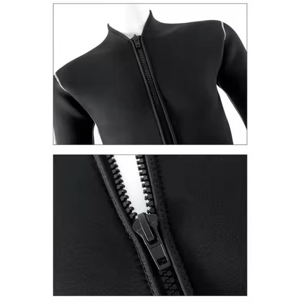 Traje de neopreno de buceo térmico de 3MM, traje de pesca submarina negro para deportes al aire libre y natación
