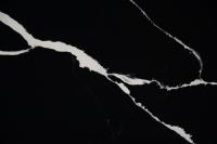 Noir de la pierre 3200*1600*20/30mm Calacata de quartz de marbre d'île de cuisine