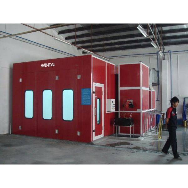 48pcs LED Lamps and 7.5KW Exhaust Fan CE Approved Spray Booth for Automotive Painting