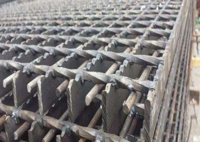 Hot Dipped 30 X 3mm Galvanized Steel Grating Silver Color