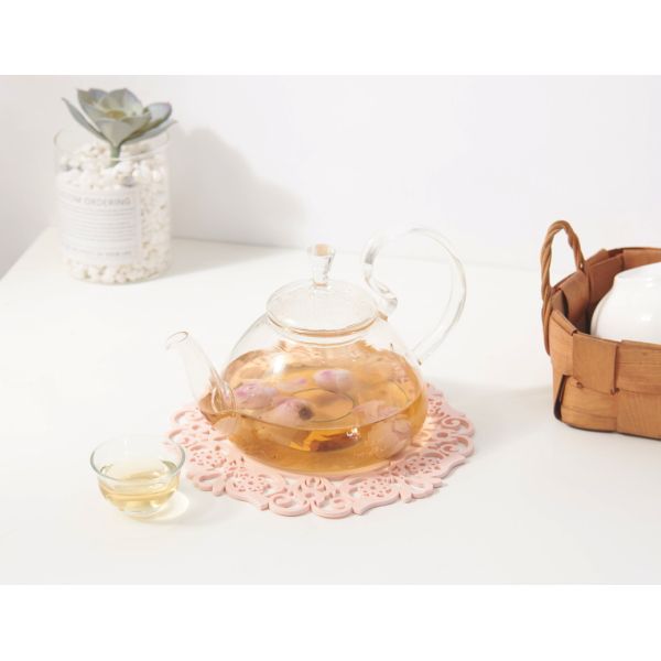 20cm Silicone Pot Holders Heat Insulation Circular Lace Shape