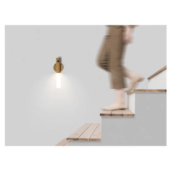 Portable Wireless LED Sensor Lights Magnetic USB Motion Sensor Light Rechargeable Wall Induction Lamps