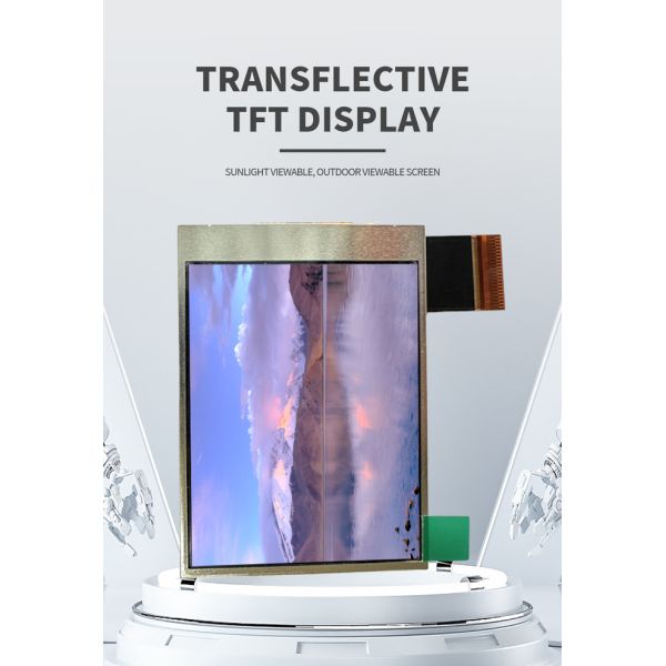 Трансфлекторный TFT дисплей SPI Smart LCD модуль 210nits RT24QV133A
