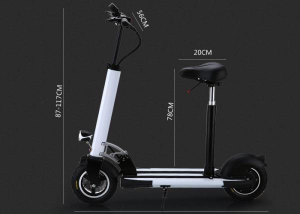 TM-TX-B9  10 Inch Portable Electric Scooter 350W Motor Aluminum Alloy Material With Seat Cushion