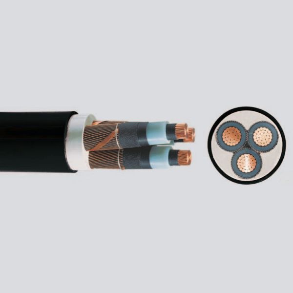 Low Smoke Halogen Free Flame Retardant XLPE Insulated Shielded Power Cable 3x150/25mm2 for Industrial Power Transmission