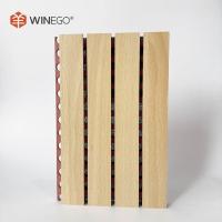Panel acústico con ranuras 2440 mm con MDF resistente al fuego rojo