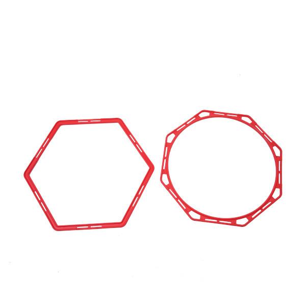 Hexagonal Octagon Speed Ladder , Dia.50cm Football Speed Rings