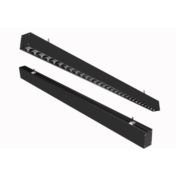 Indoor Aluminum Office Led Linear Light Fixtures Black Lighting Fixture