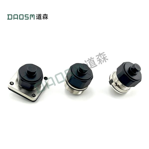 Dustproof M16 Female Connector Panel Mounting Protection In Harsh Environments