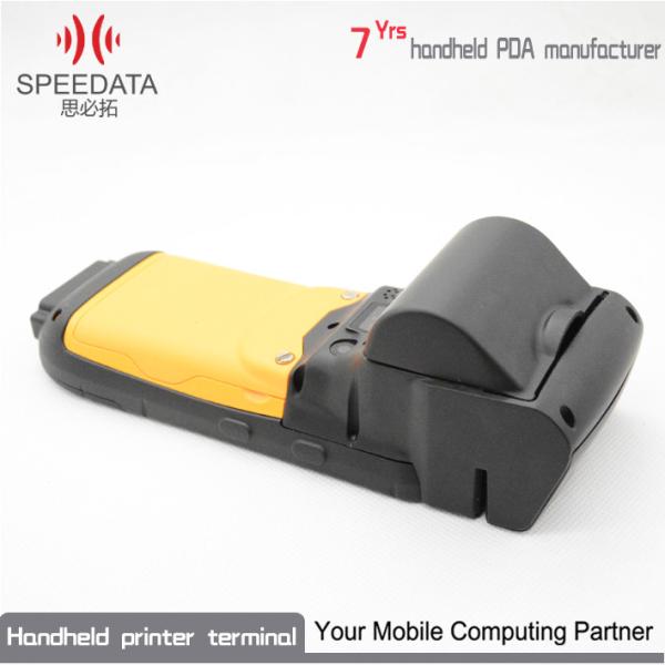 Orange Windows Wireless PDA Thermal Printer 4.5 Inch High Definition IPS LCD