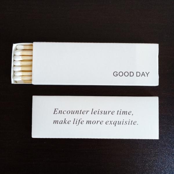 100mm Length White Head Cigar Matches Customized Logo Printing Box Matches