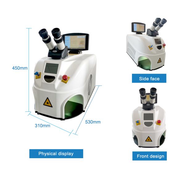 строение сварочного аппарата лазера ювелирных изделий 80W 40J мини YAG в водяном охлаждении