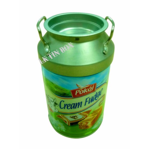 Armazenamento de empacotamento dado forma da caixa da lata do metal da garrafa de leite D84 para o feriado do Natal