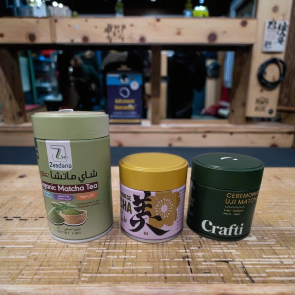 Custom Sealed Box Metal Sealed Dip for Japan Organic Matcha Green Tea Box Conserv