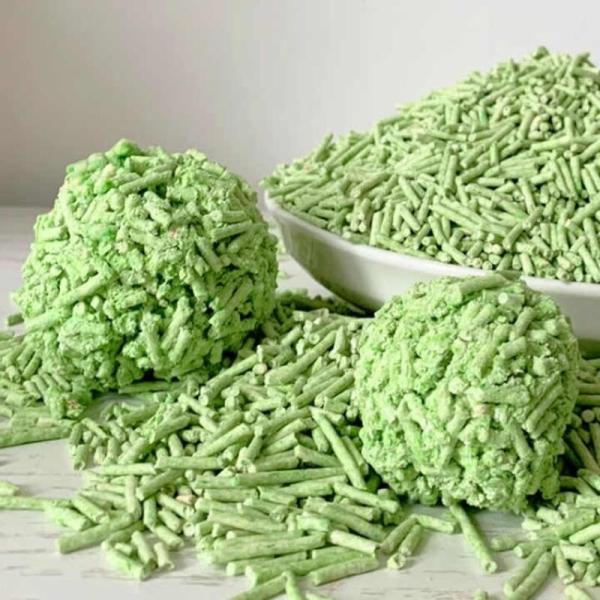 Flush Friendly Green Tea Cat Litter BSCI MSDS Green Tea Leaves Cat Litter