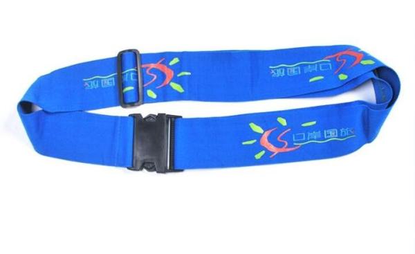 5.0cm*180cm Pantone Colors Personalised Luggage Straps With Lock 