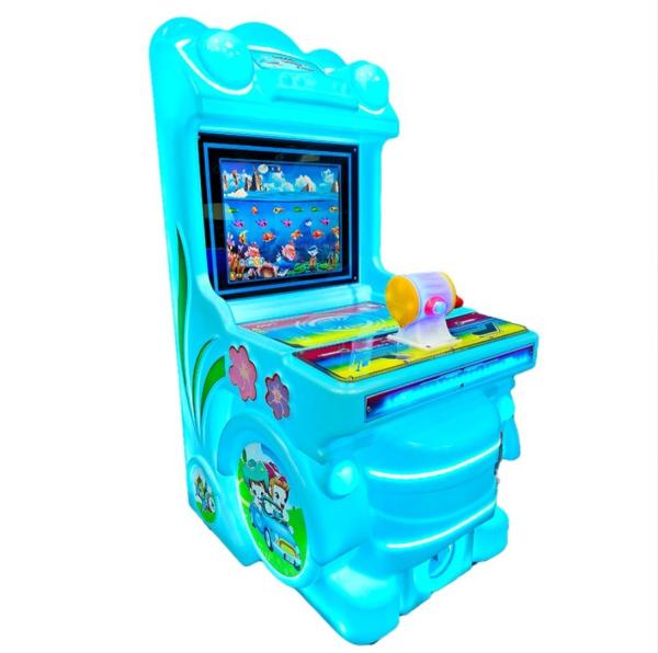 Dreamland Happy kids bus coin operated single go fishing arcade video game machine for sale
