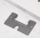 Precision Stamped Galvanized Keyhole Stamping Fixing Plate Base - Anti-Rust Durable Metal Bracket for Furniture & Industrial Support